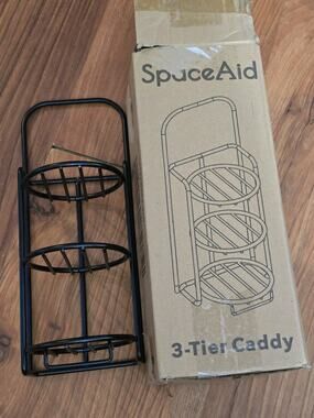 Space Aid 3 Tier Soap Caddy Bathroom Black S10